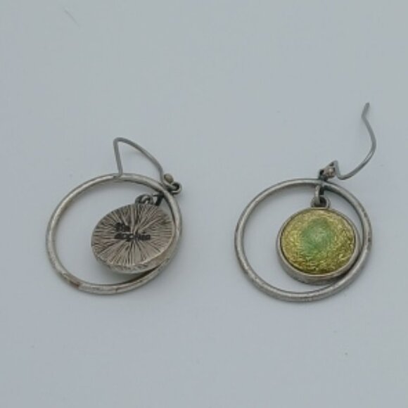Like New Lia Sophia Silver Tinted Earrings - Picture 2 of 2
